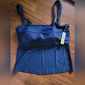 NWT Summersalt The Oasis Tankini Top Navy Blue 16